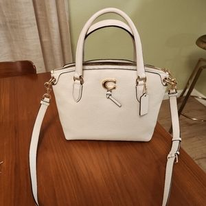 NWT Coach Remi Satchel With Signature Canvas Shoulder | Crossover Purse Handbag